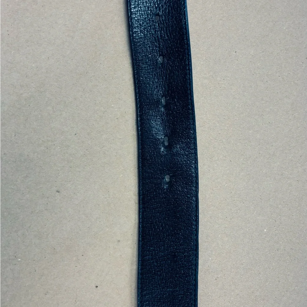 Gucci Double G Buckle Leather Belt - Black / Antique Brass (Size 100/40) - Picture 5 of 5